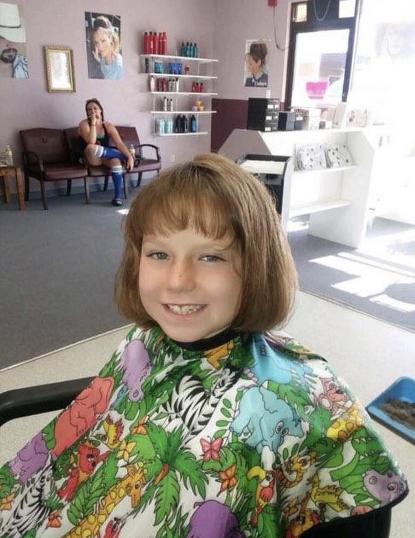 Short straight bob haircut